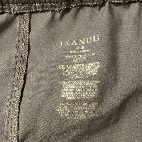 Jaanuu five pocket drawstring cargo scrub pants in 1XLshort - Picture 3 of 3